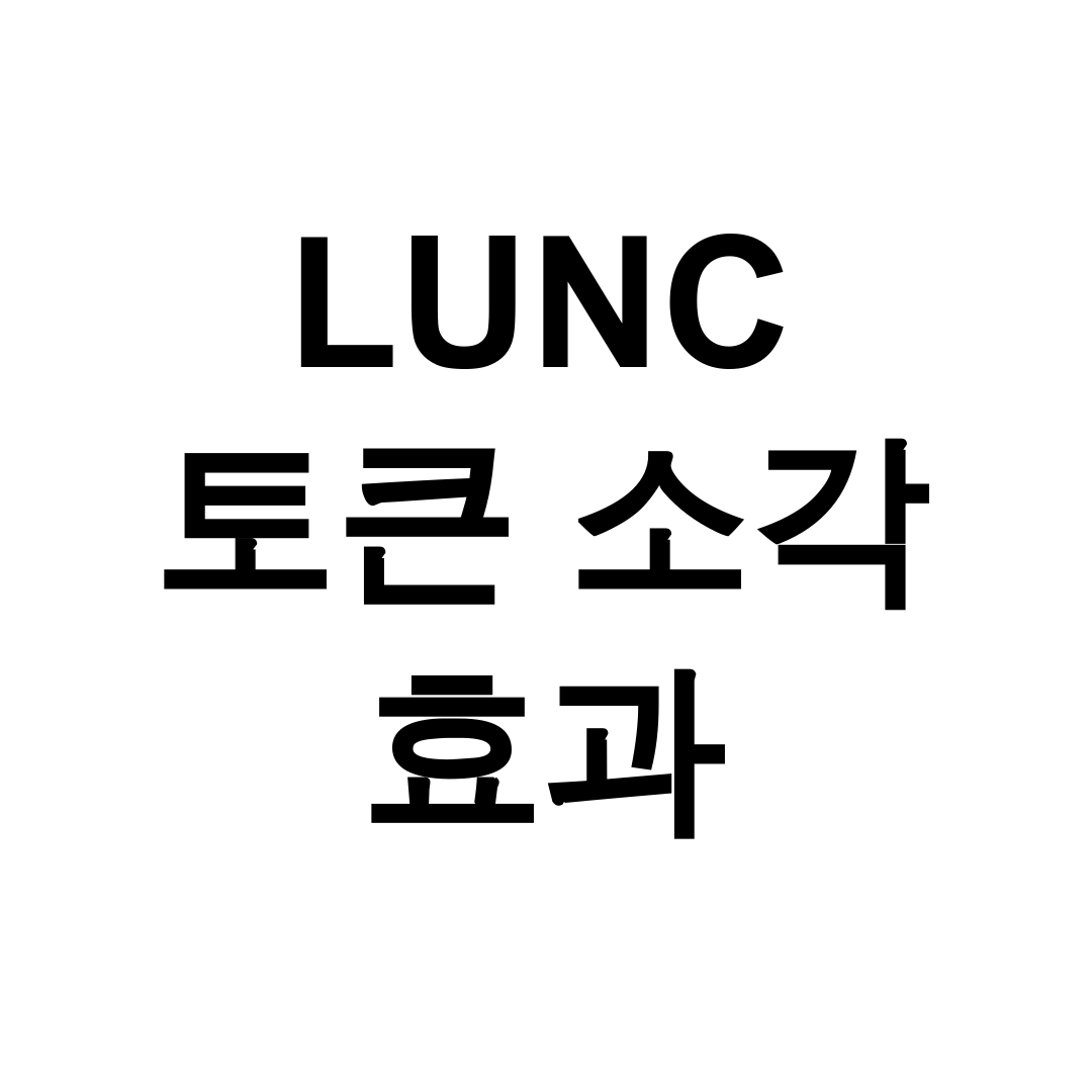 LUNC 토큰 소각 효과