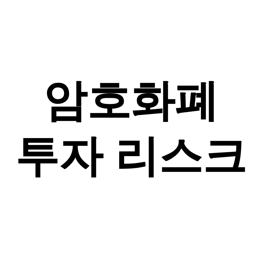 암호화폐 투자 리스크